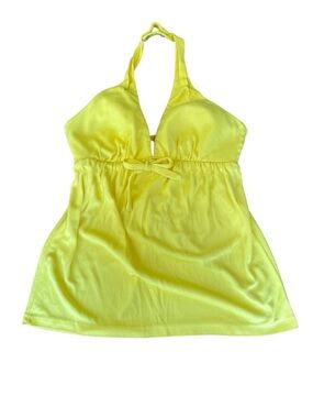 Peck & Peck Vintage Halter Top Swim Yellow